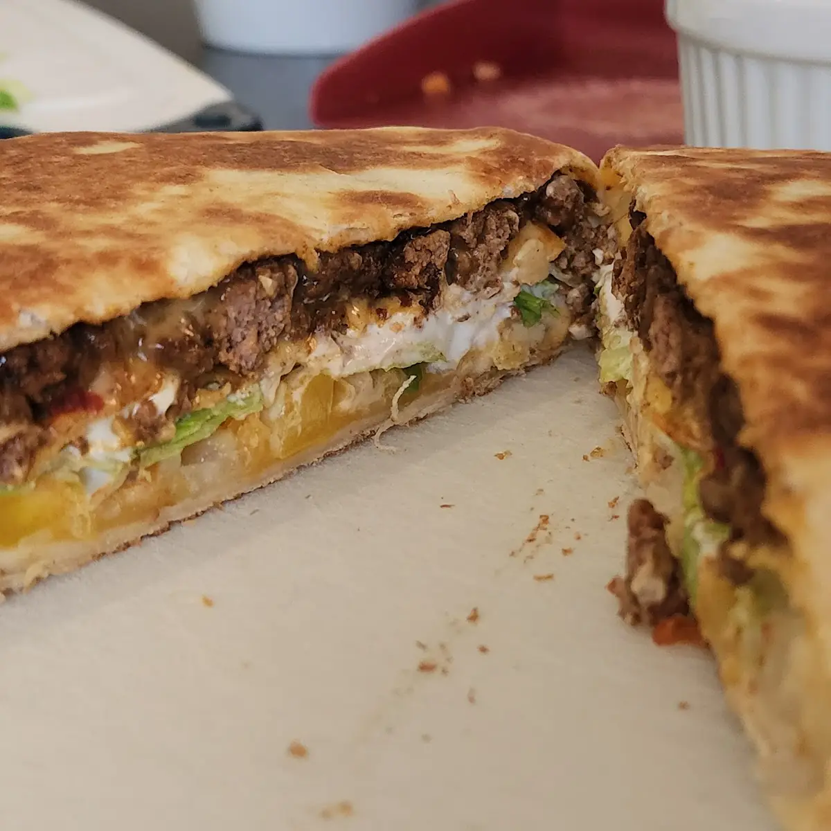 Home Made Crunch Wrap Double Supreme