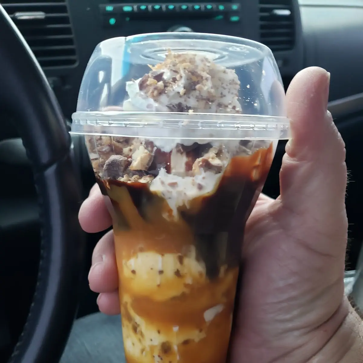 Reese's Peanut Butter Cup Layered Sundae