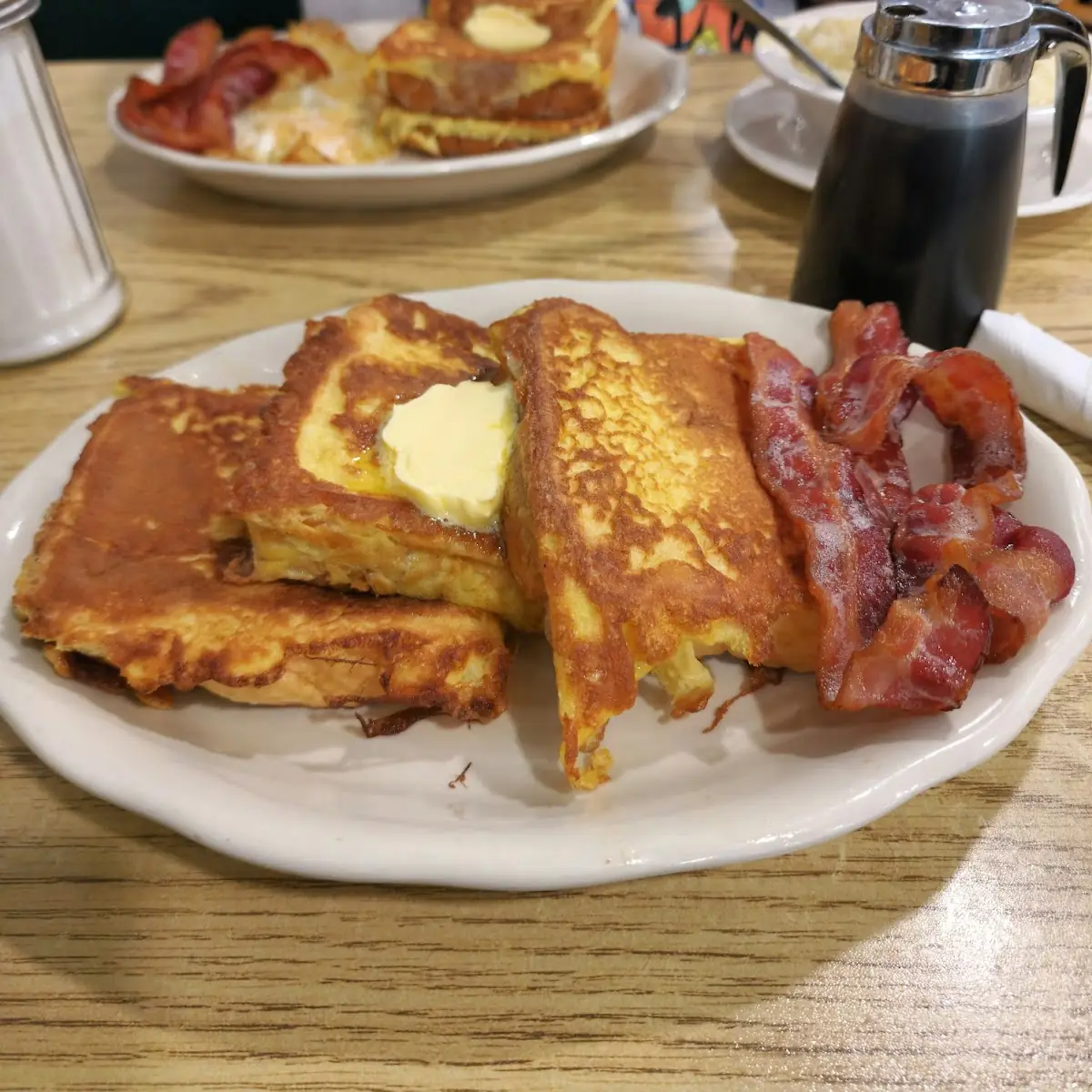 French Toast with Meat Breakfast