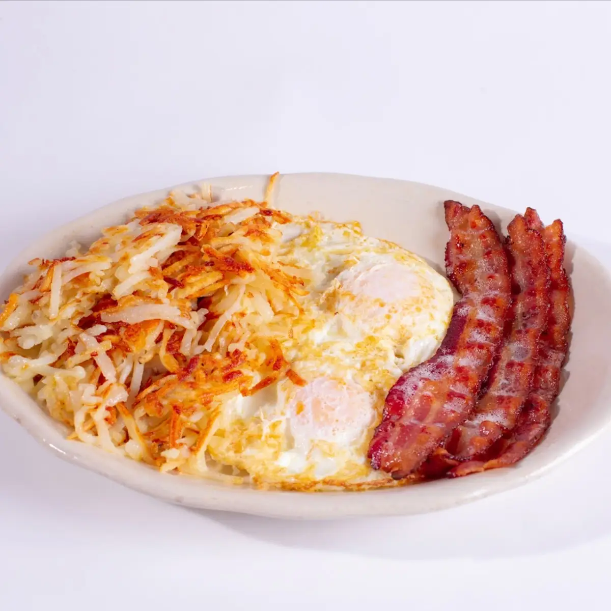 Two Eggs with Hash Browns Breakfast