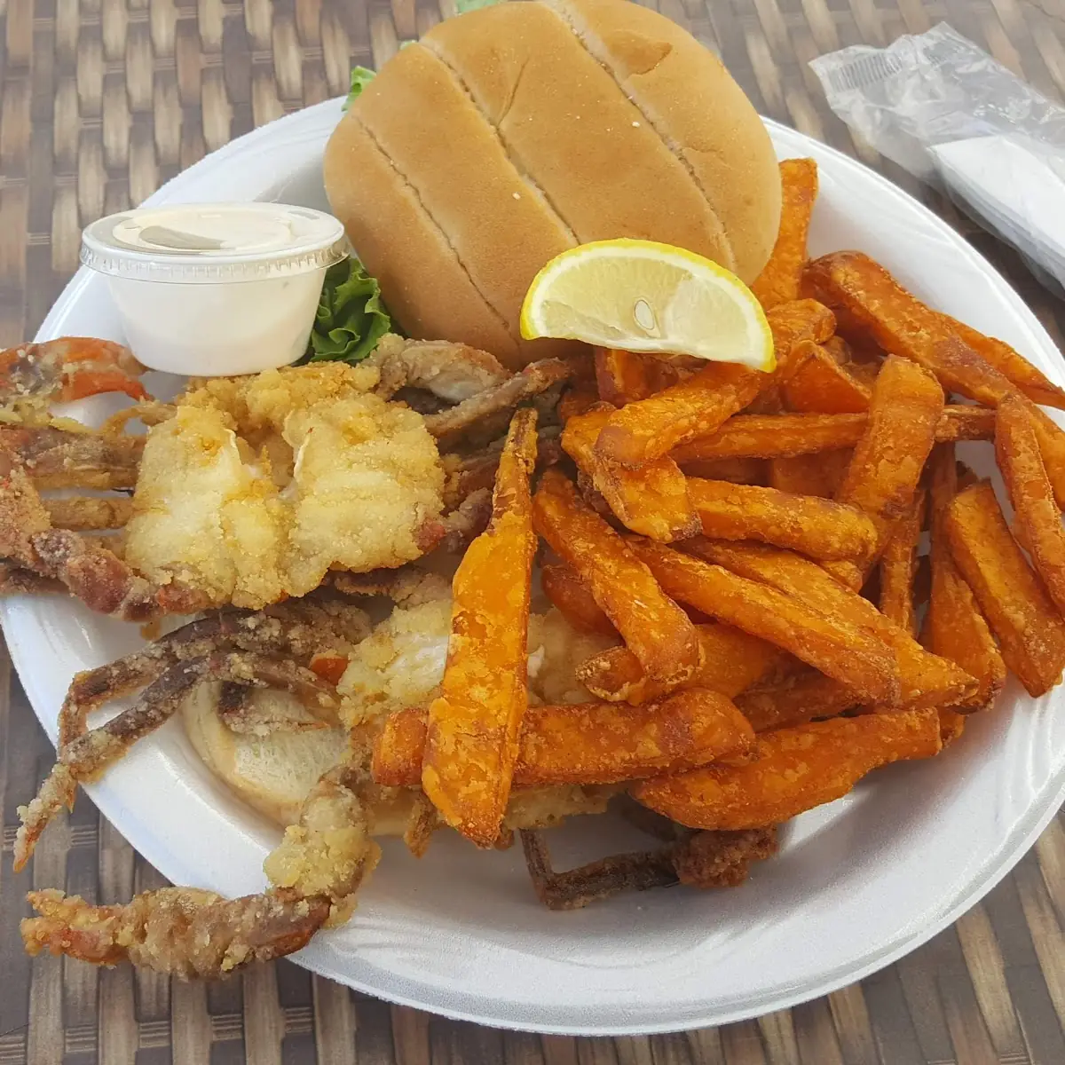 Soft Shell Crab Cake Sandwich