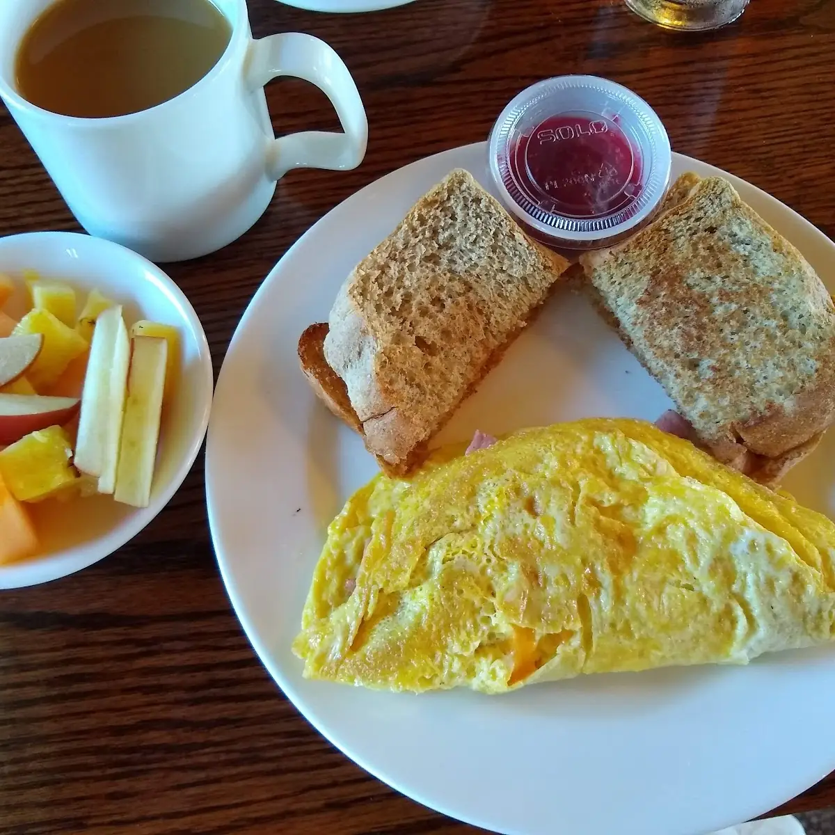 Omelette Ham Egg and Cheese