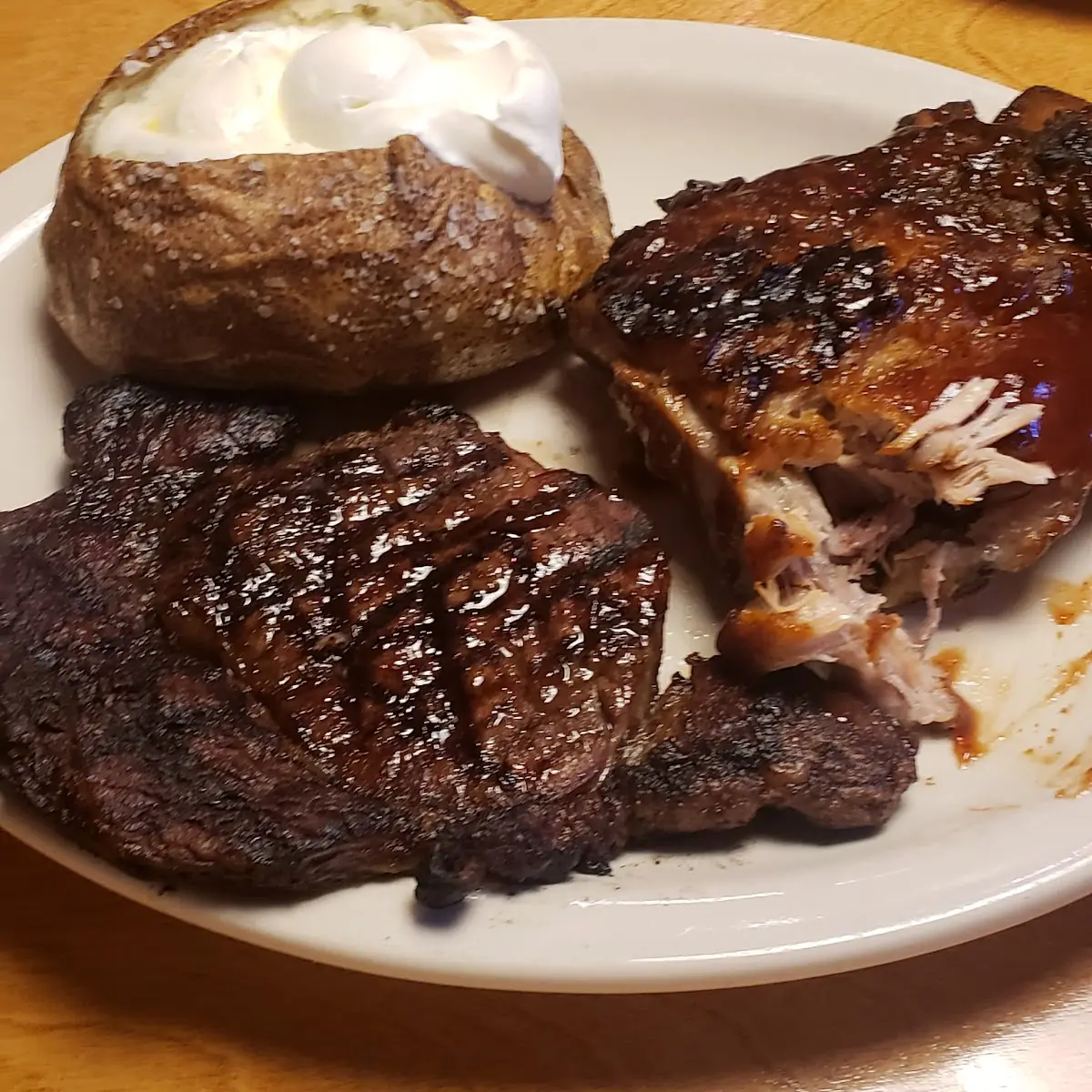 NY Strip Steak Baked Potato