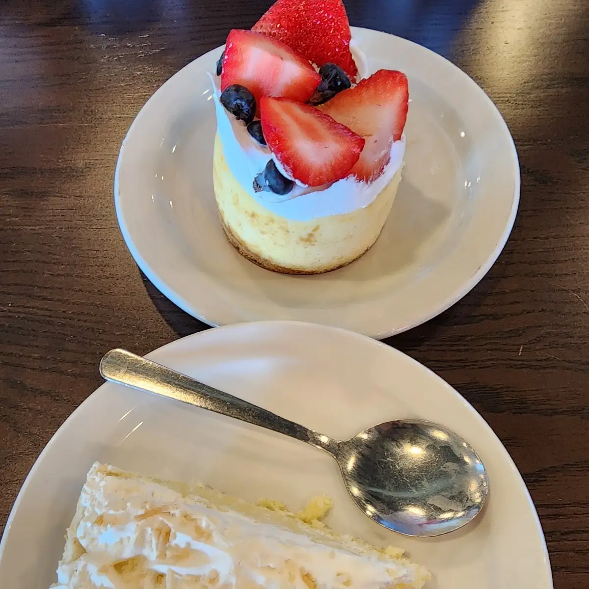 Coconut Cream Pie Berry Cheesecake