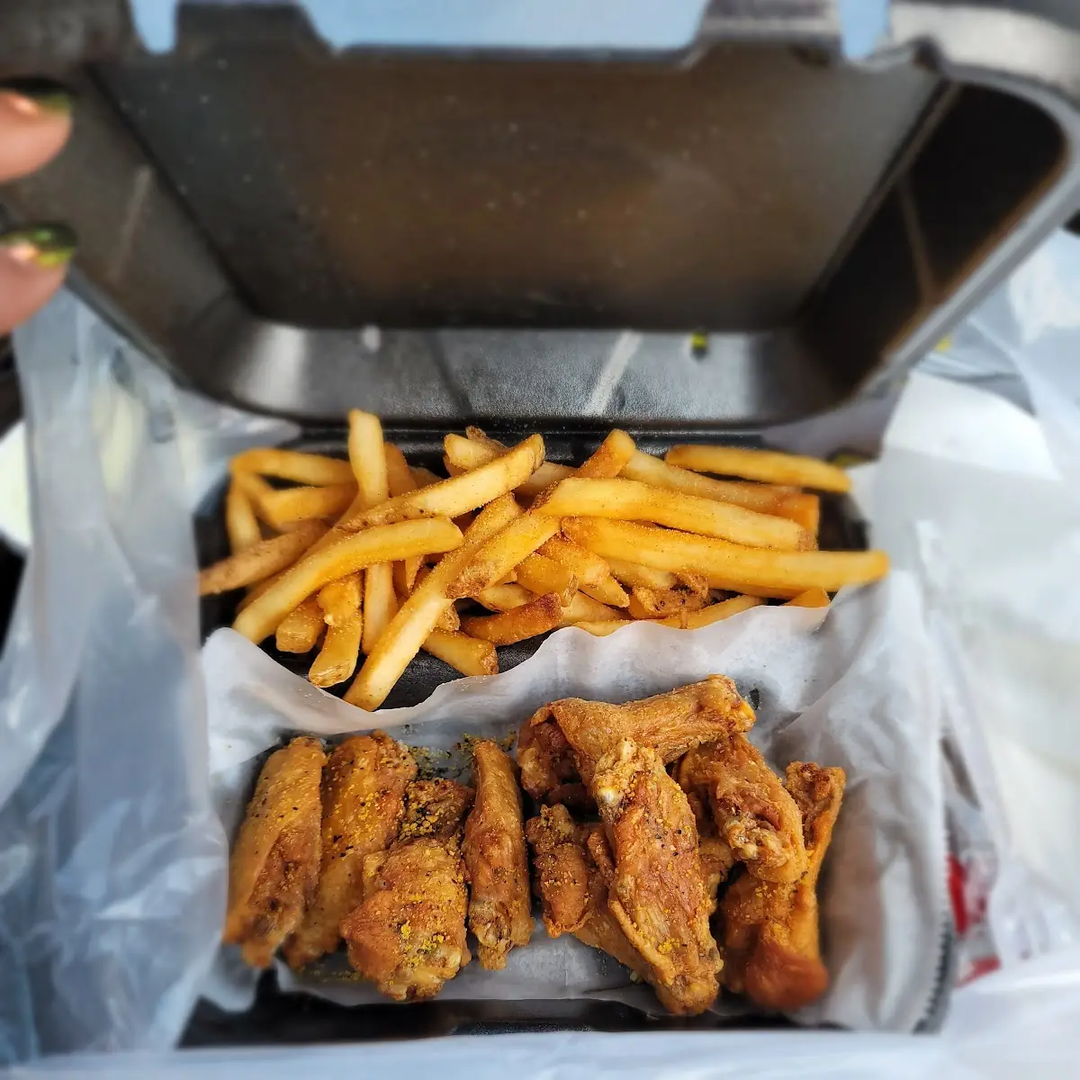 Lemon Pepper Dry Rub and Fries