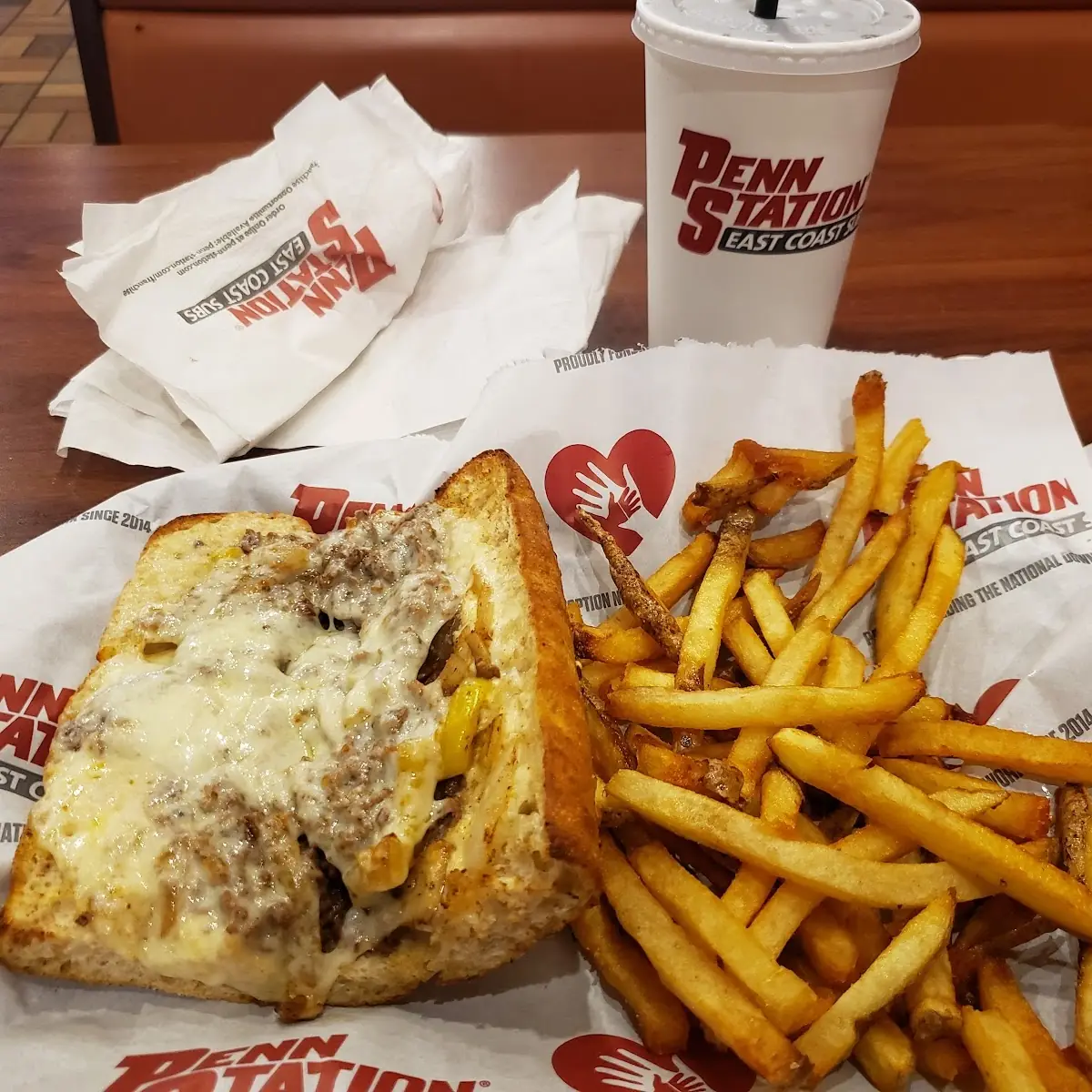 Regular Size Pizza Sub and Fries
