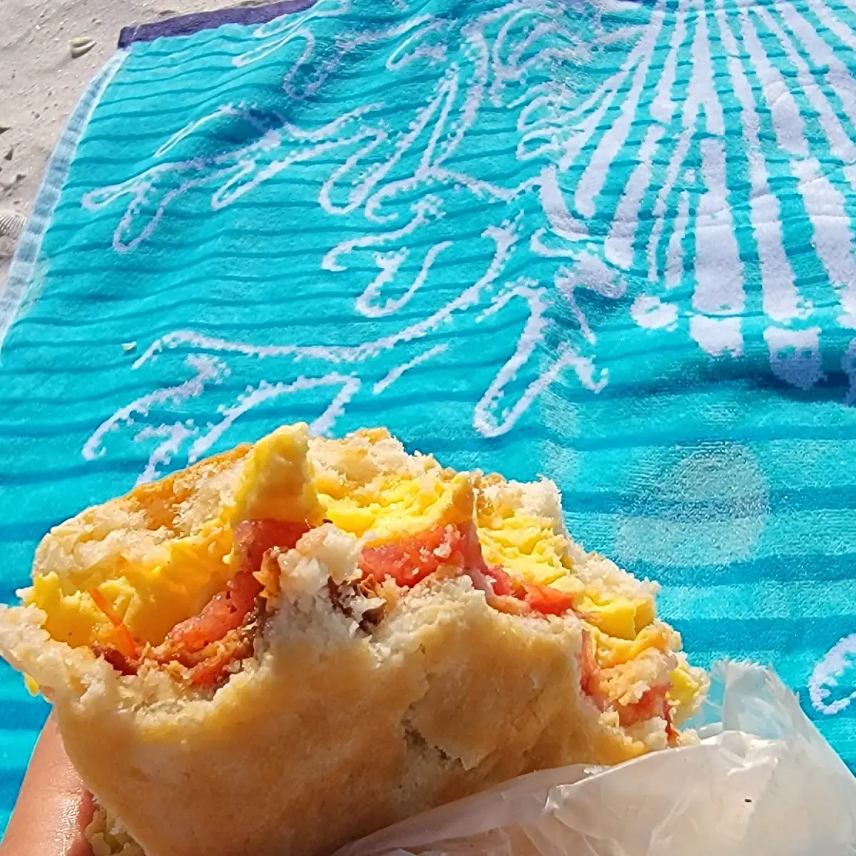 Bacon Egg and Cheese Biscuit with Tomato