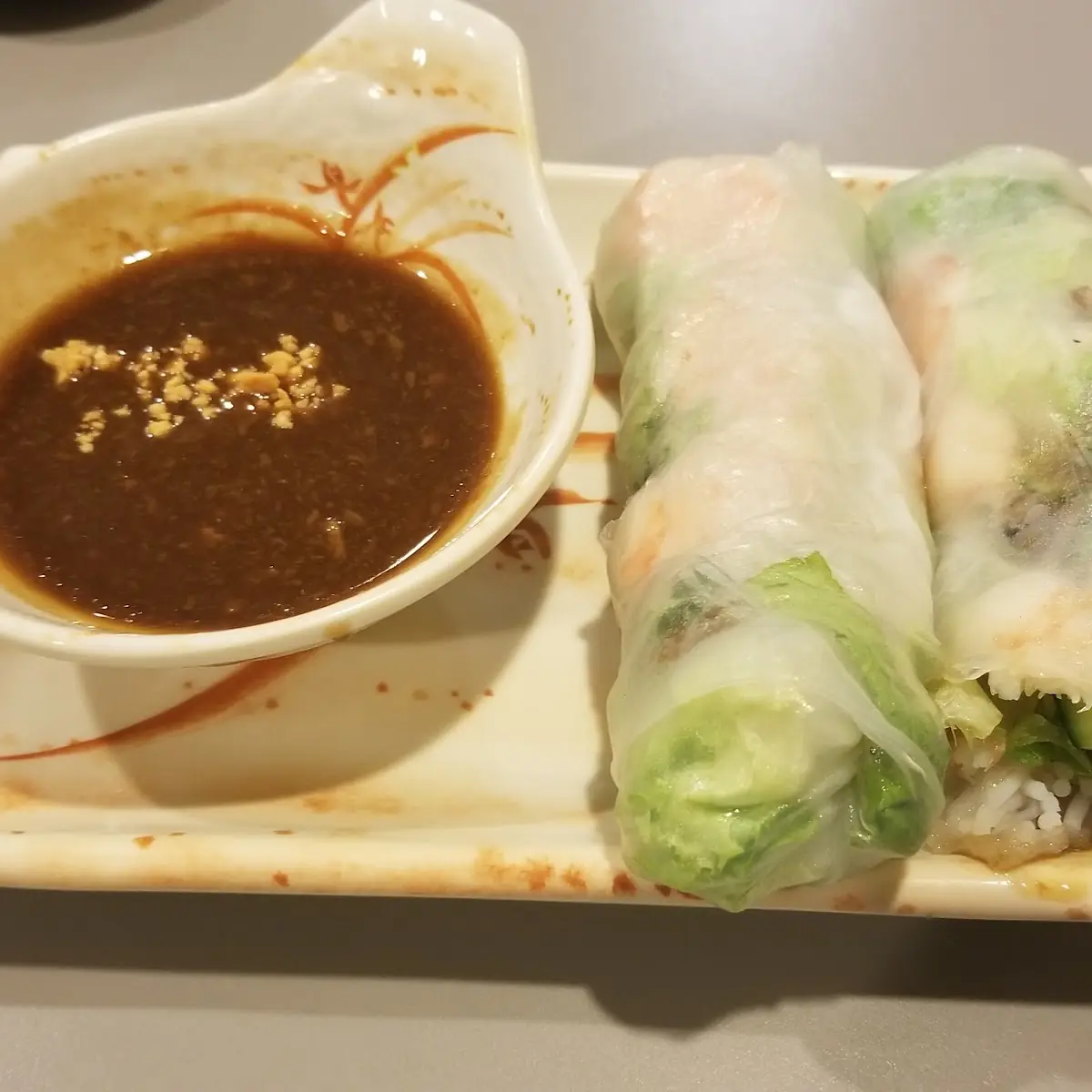 Grilled Beef or Pork or Chicken Spring Rolls