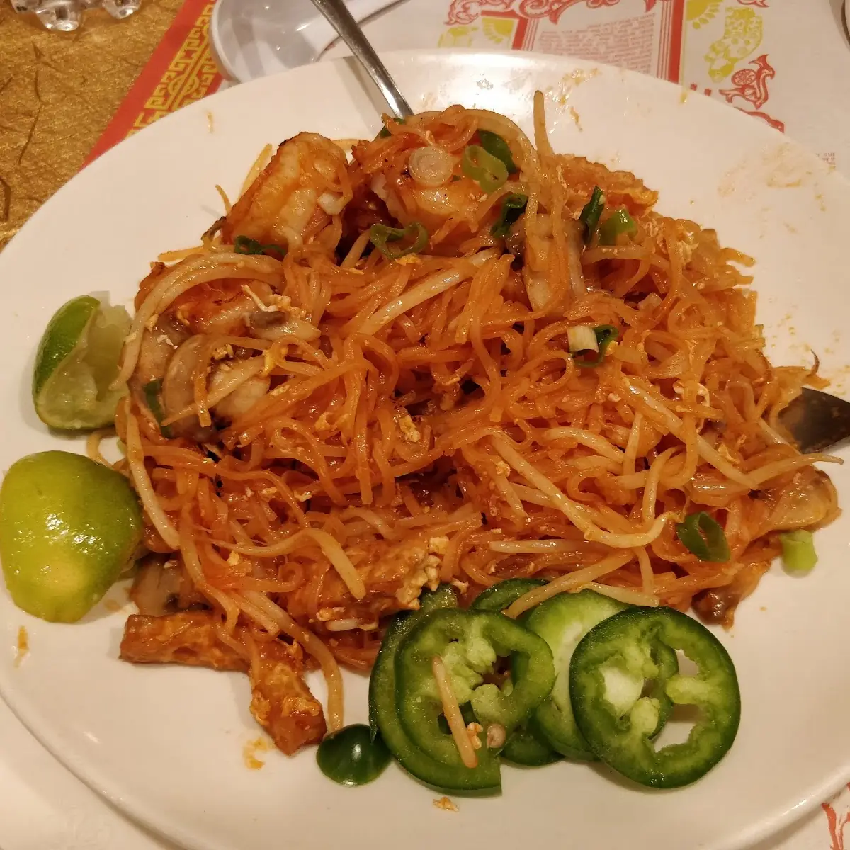 Phad Thai Stir Fried Rice Noodles
