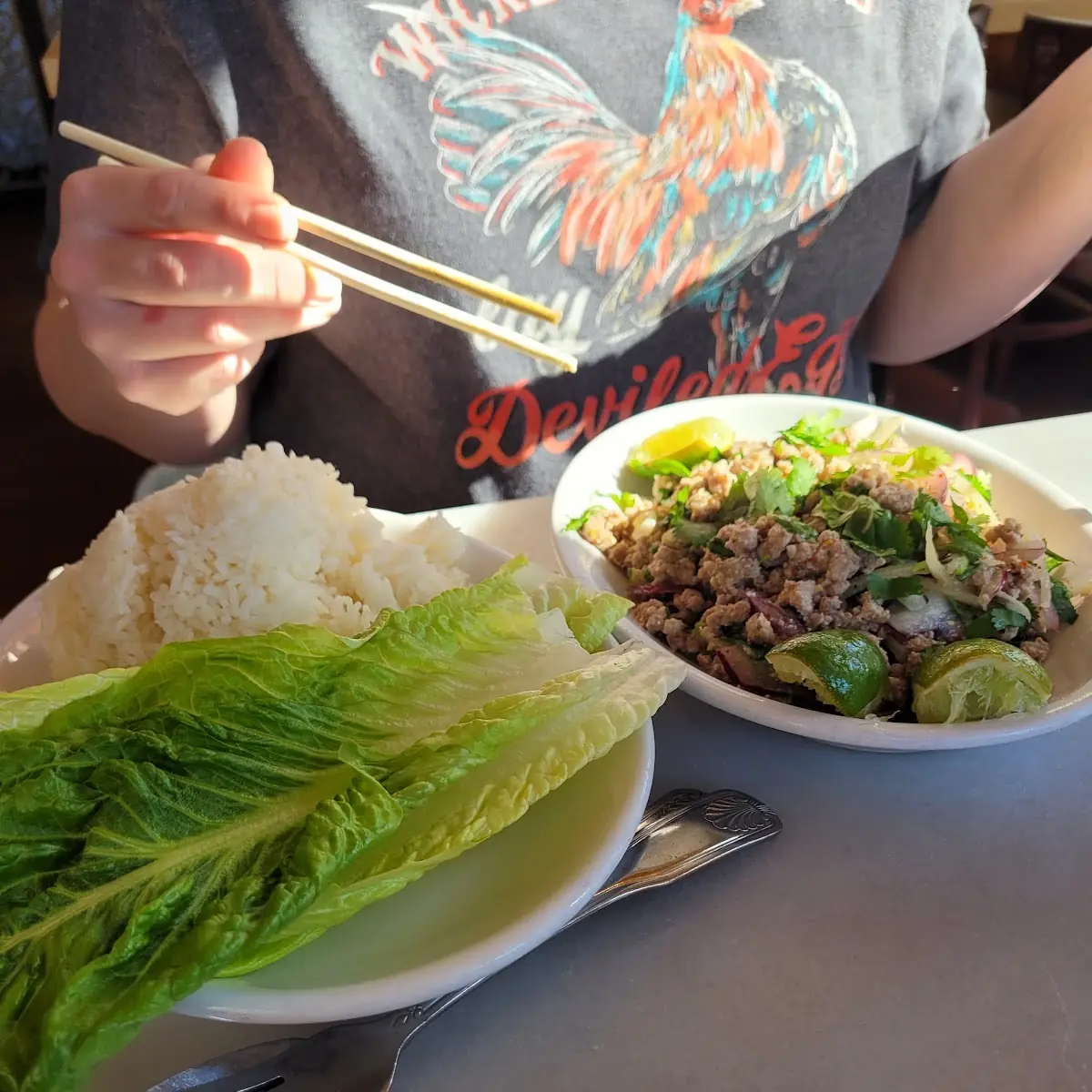 Larb Lettuce Wraps