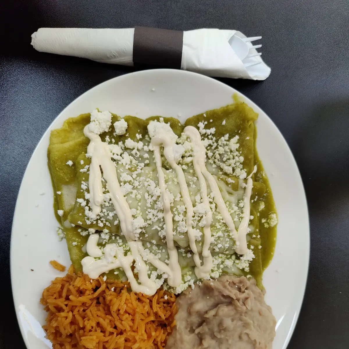 Enchiladas Verdes Con Pollo