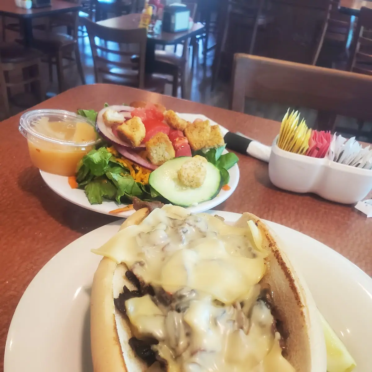 Philly Cheese Steak on French Roll Sandwich