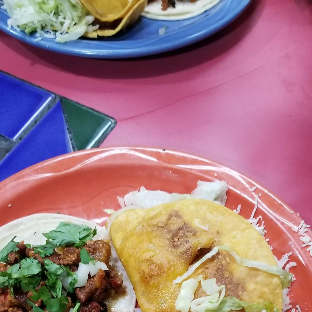 Tacos Al Pastor and Beef Taco