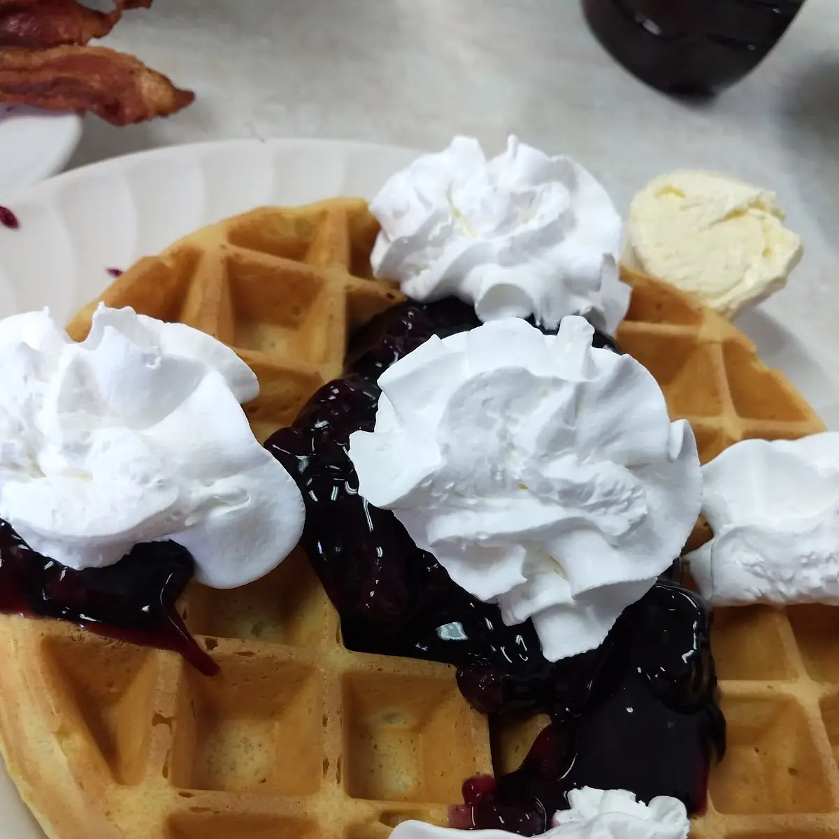 Blueberry Belgian Waffles