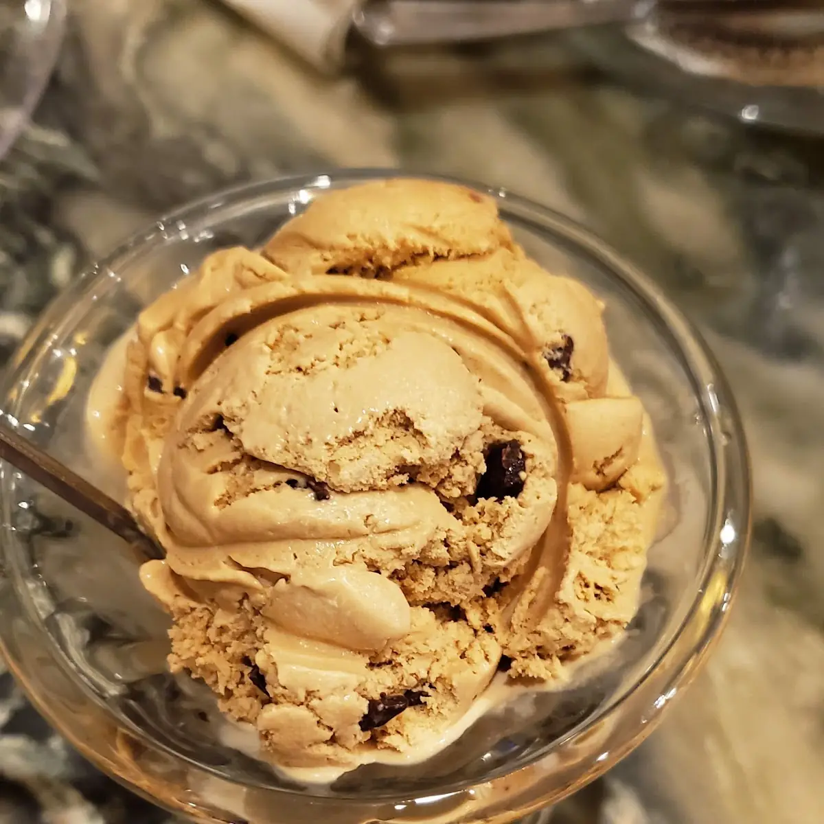 Butter Ice Cream with Milk Chocolate Chips