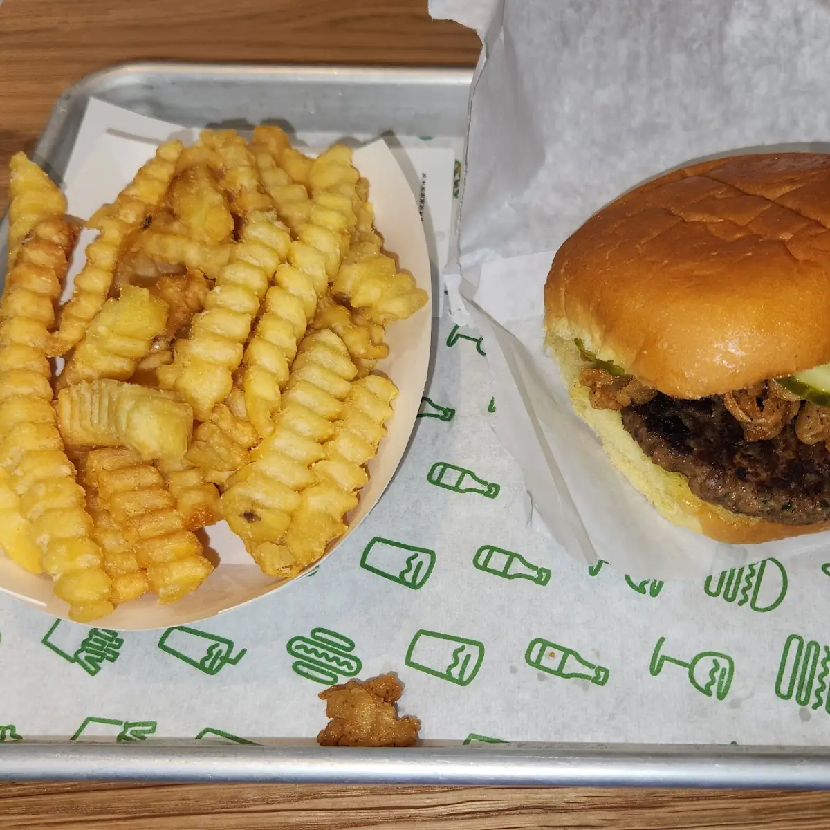 Veggie Burger and Fries