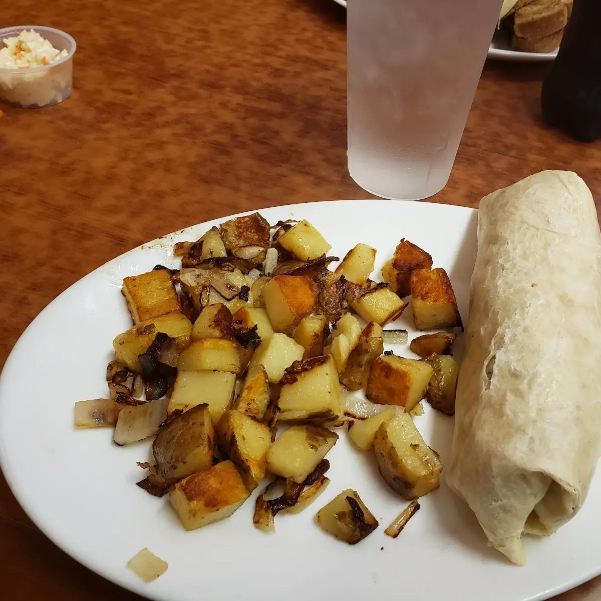 1 2 Breakfast Burrito with Home Fries