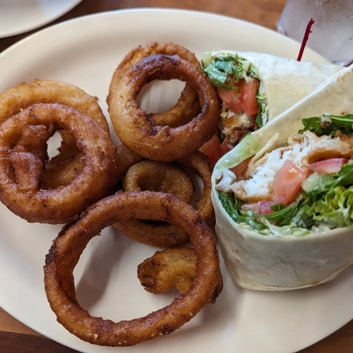 Onion Rings Fish Wrap