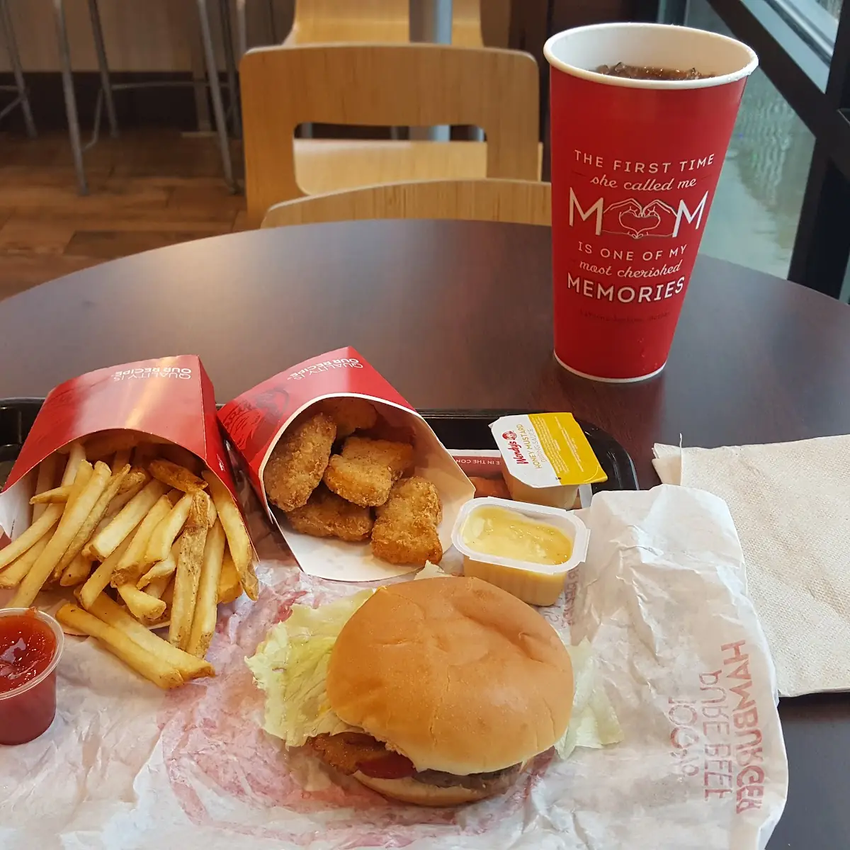 Jr Bacon Cheeseburger Fries Chicken Nuggets
