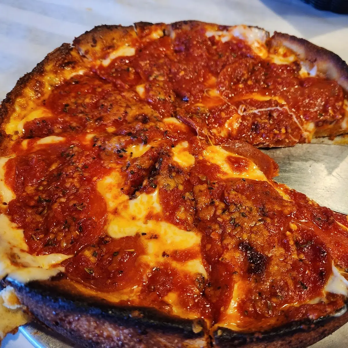 Chicago Style Pepperoni Pizza