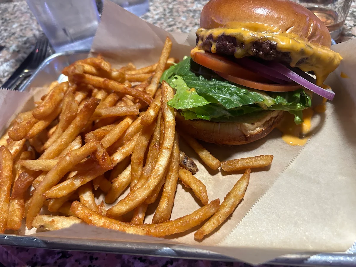 Hamburger with Beer Cheese