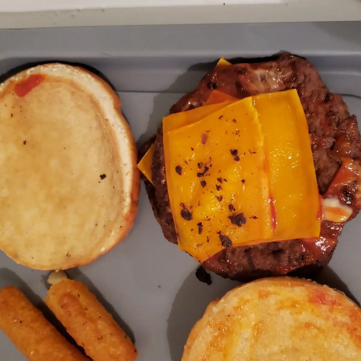 Sharp Cheddar Cheese Burger