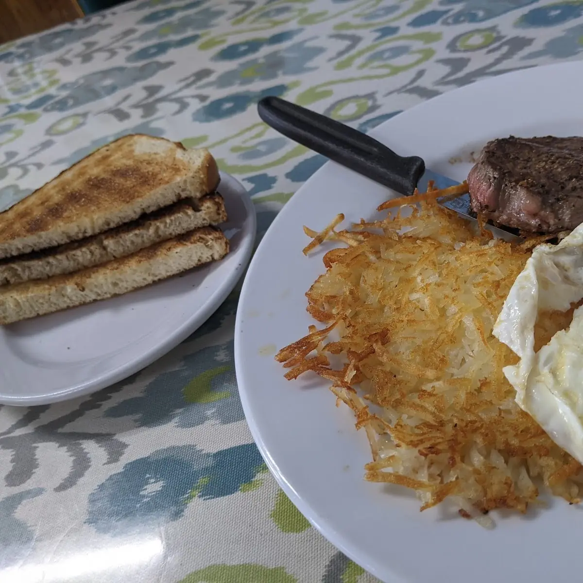 Steak Hash Brown Eggs Any Style
