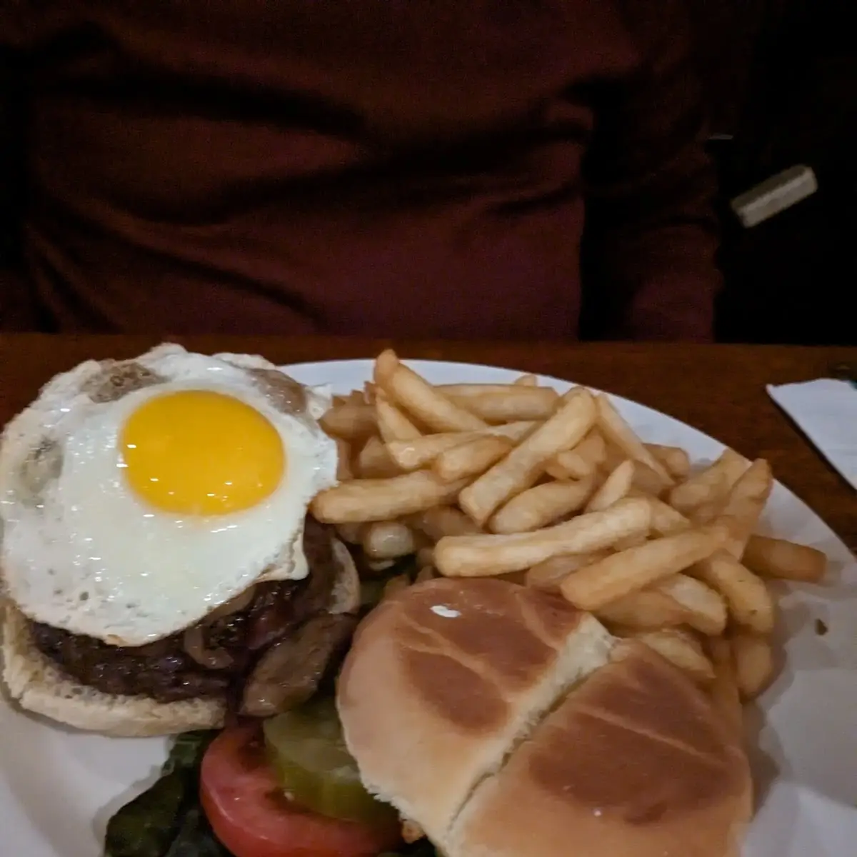 Burger with Egg