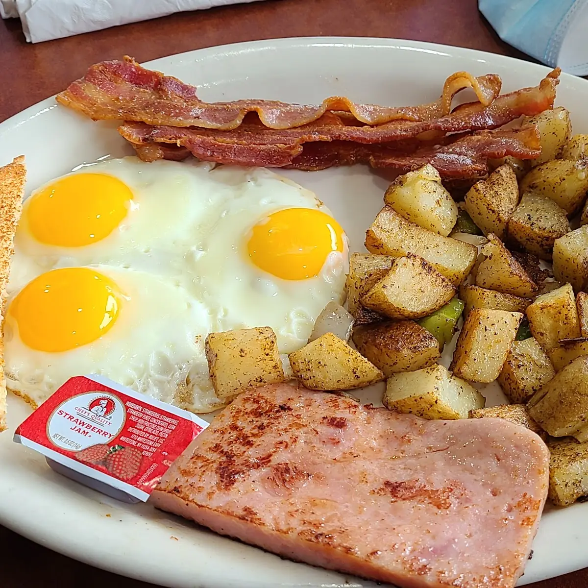 Served with Home Fries and Toast