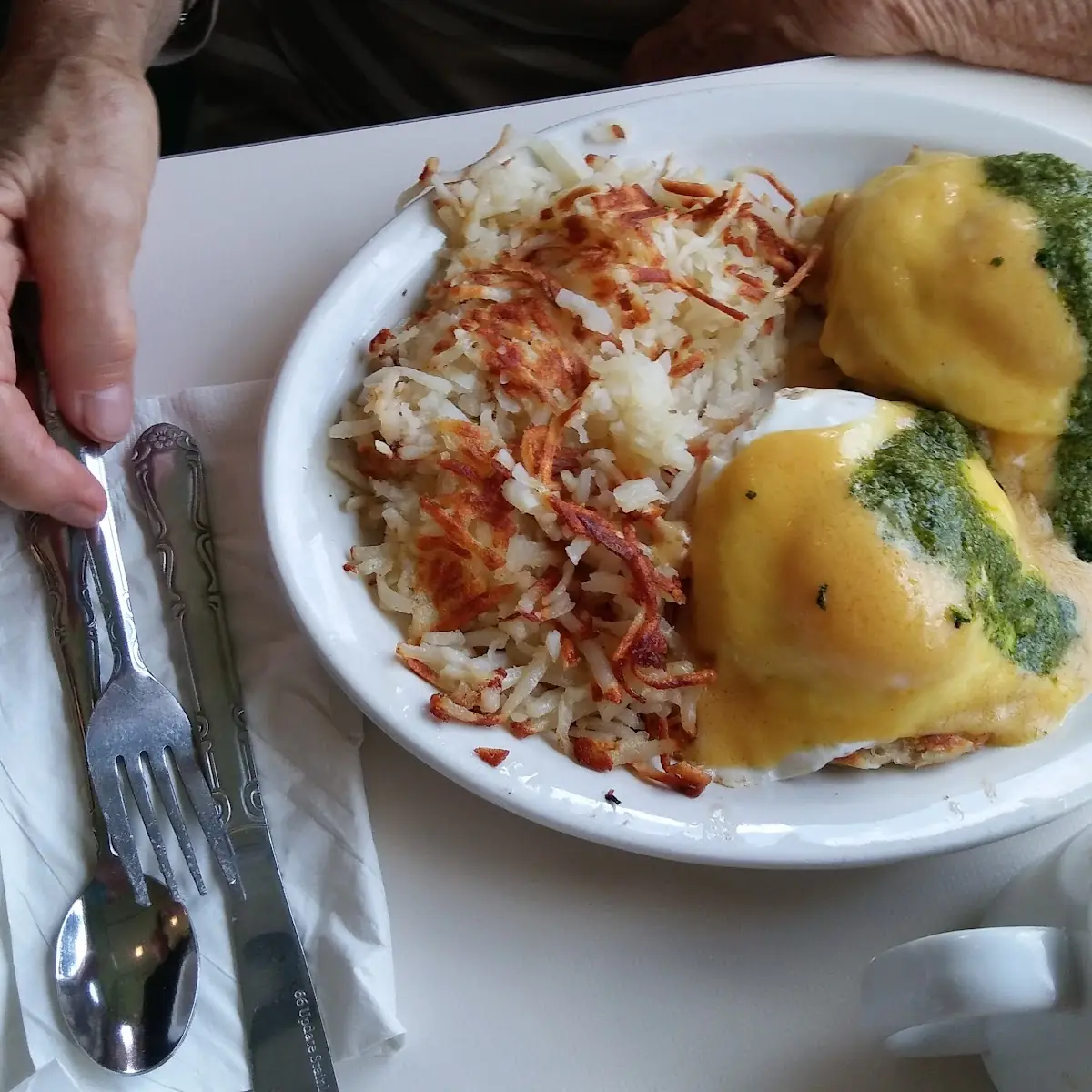 Eggs Benedict with Hash Browns
