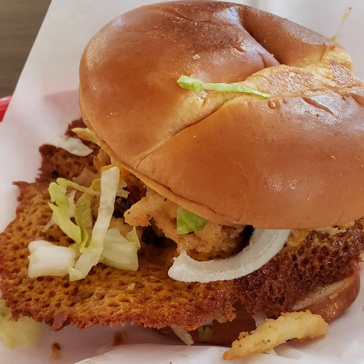 Cheese Skirt Burger for Burger Week
