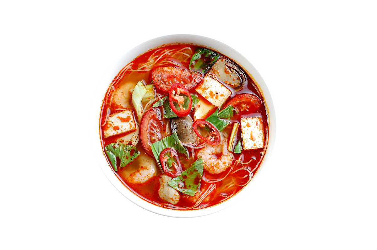 Tom Yum Soup - Veg Tofu Chicken, Trinity Beach Asian Kitchen