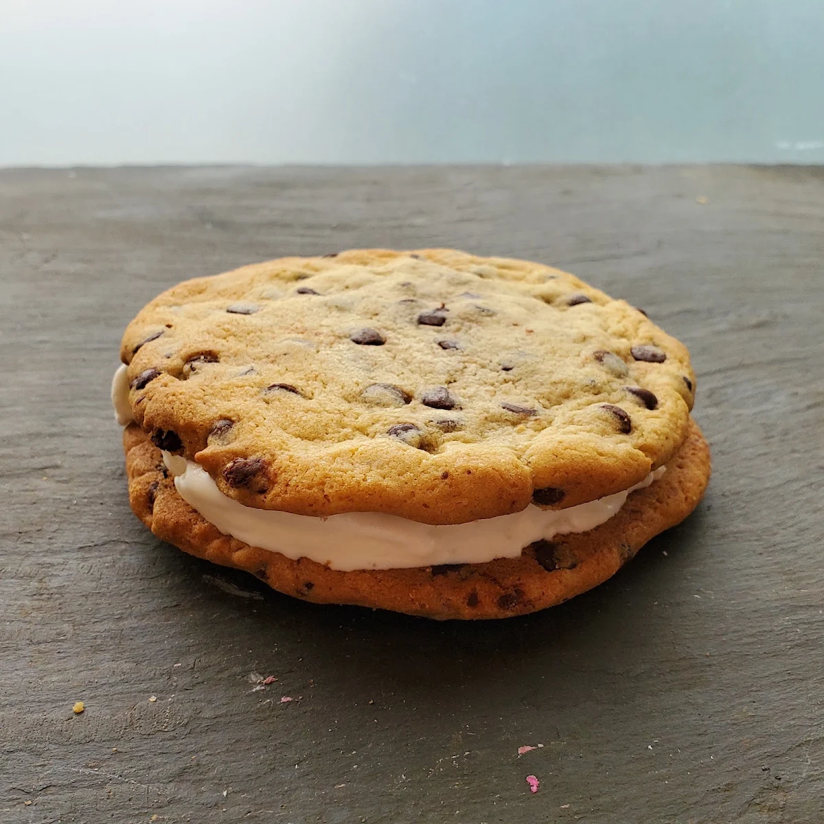 Chocolate Chip Cookie Ice Cream Sandwich