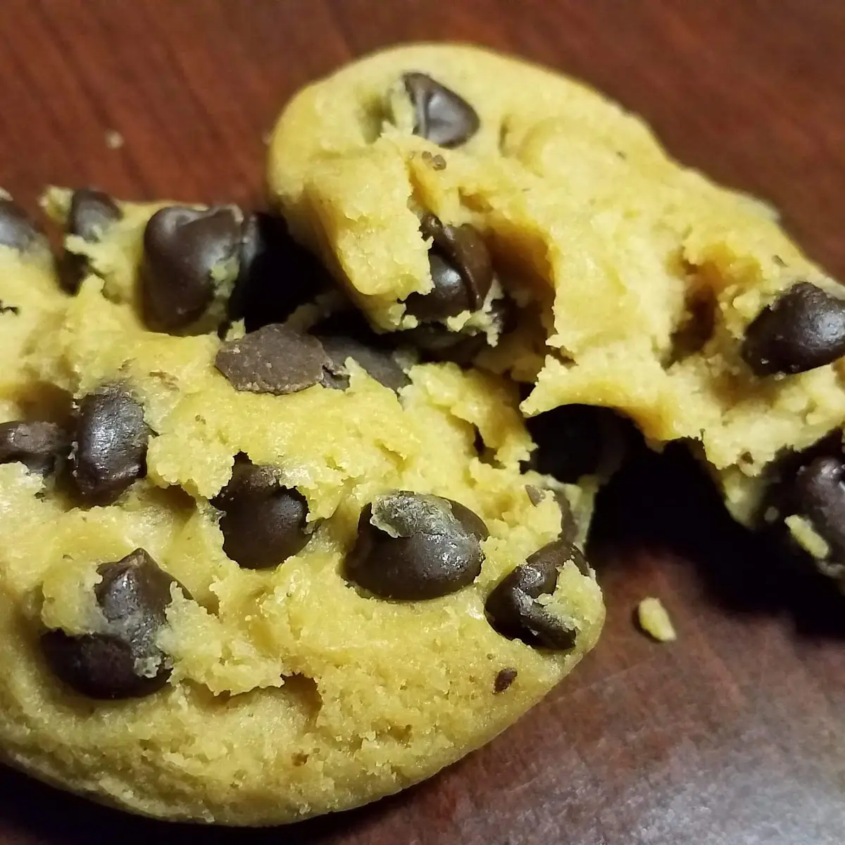 2 Raw Chunks of Cookie Dough
