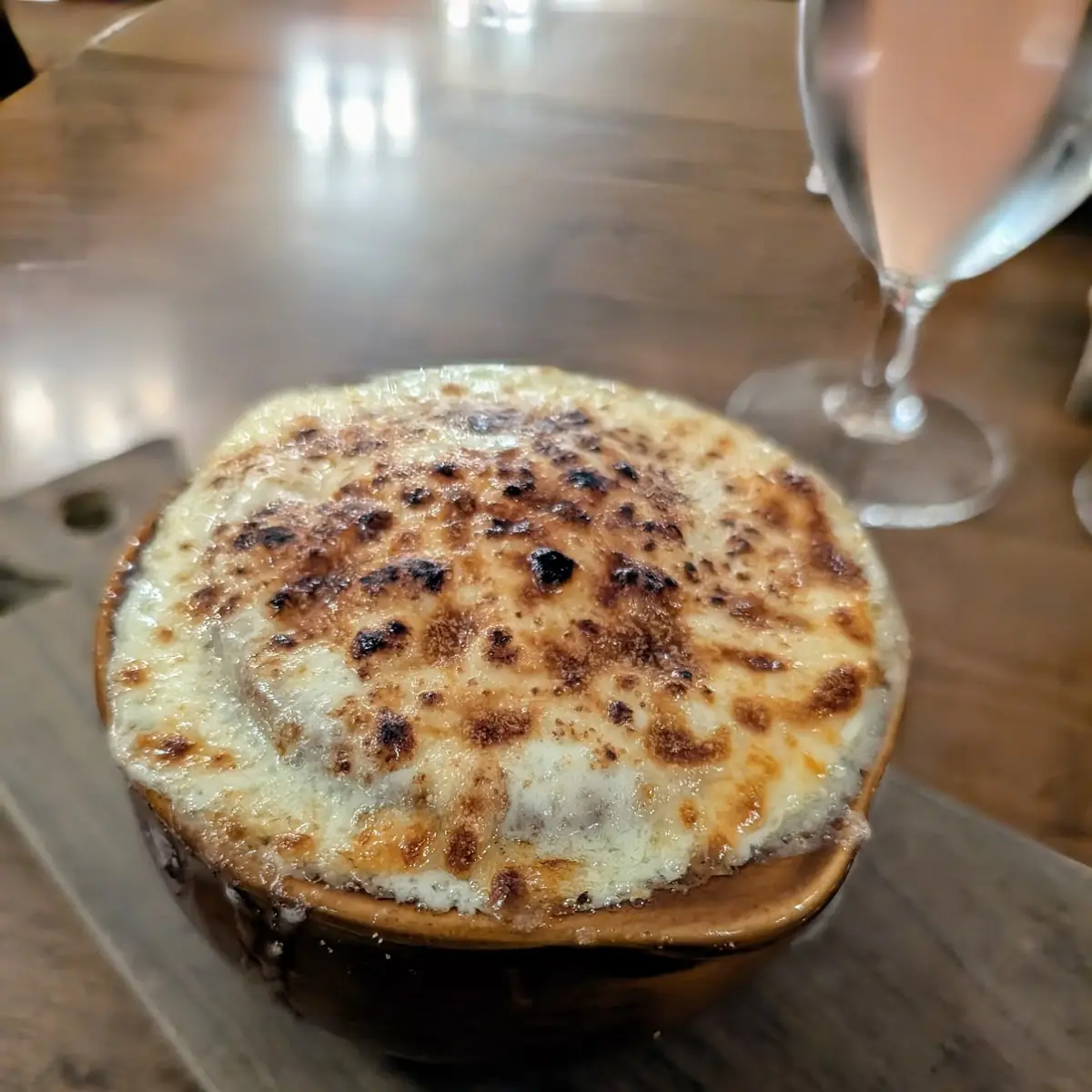 Three-Cheese Onion Soup