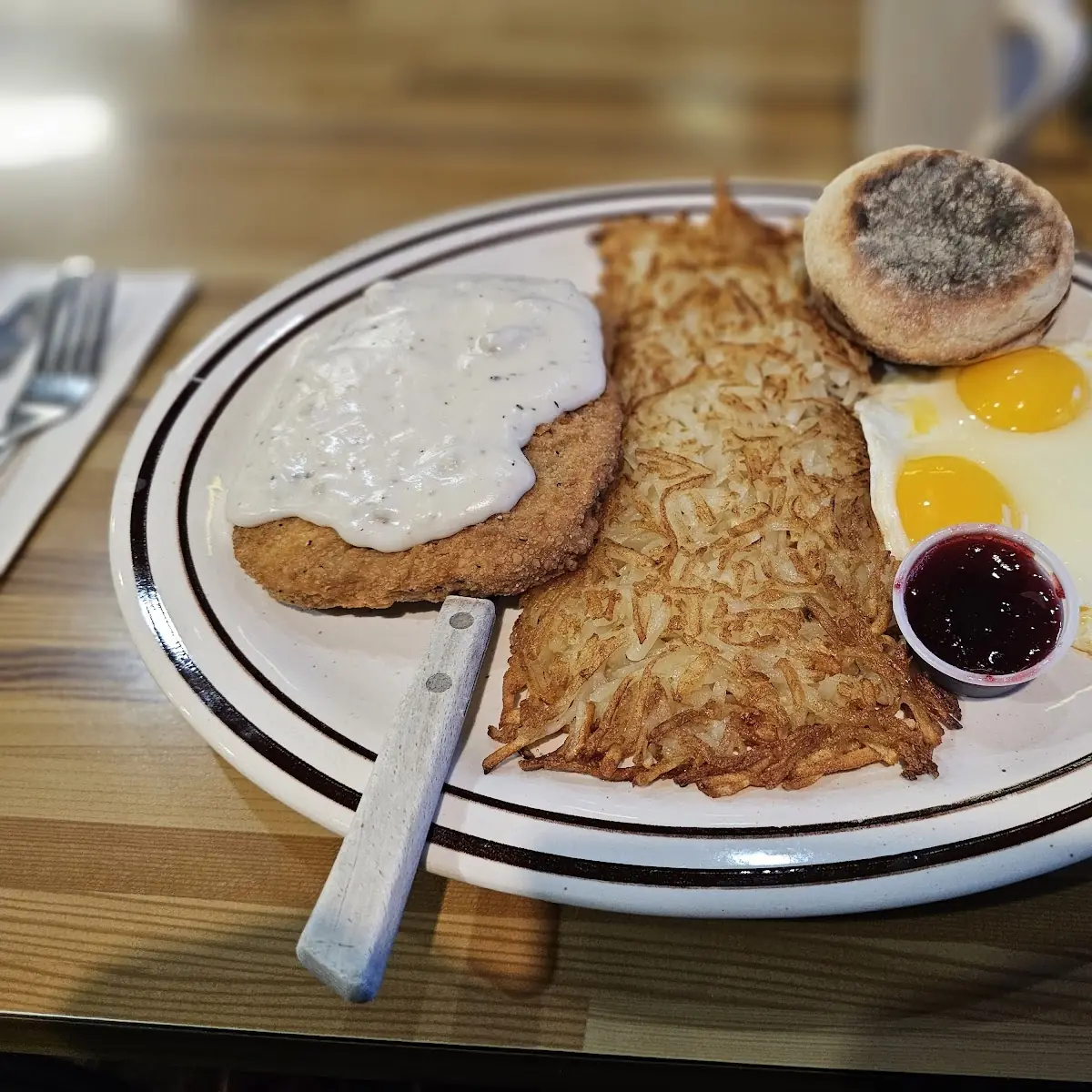 Chicken Fried Steak Breakfast