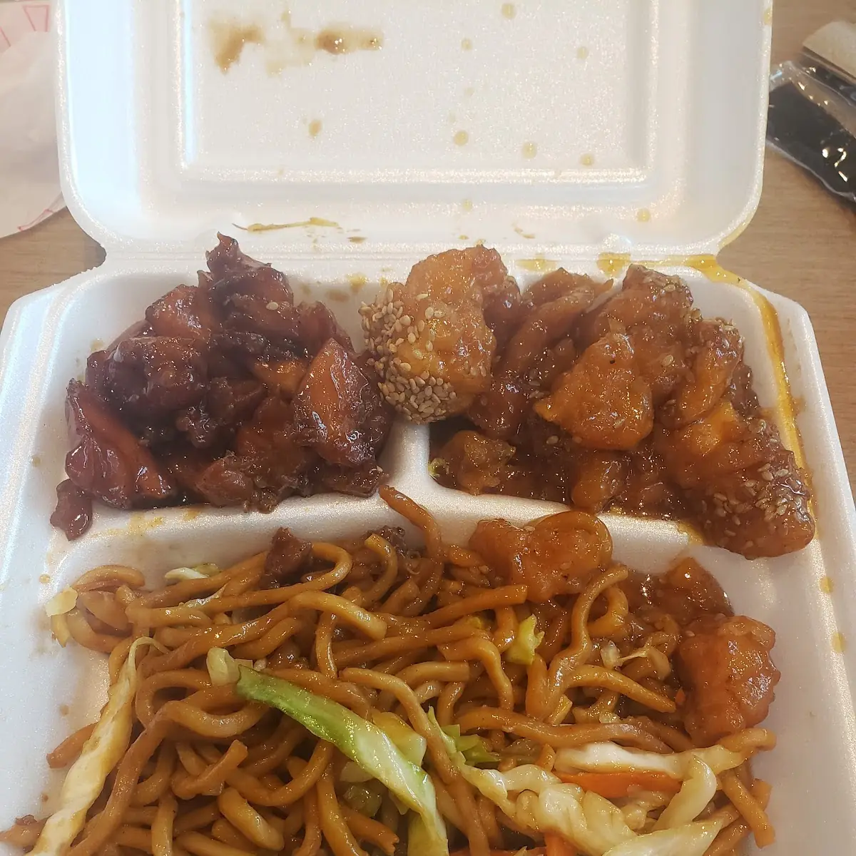 Orange Chicken and Spicy Chicken