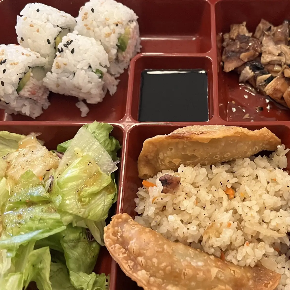 Bento Box with Teriyaki Chicken