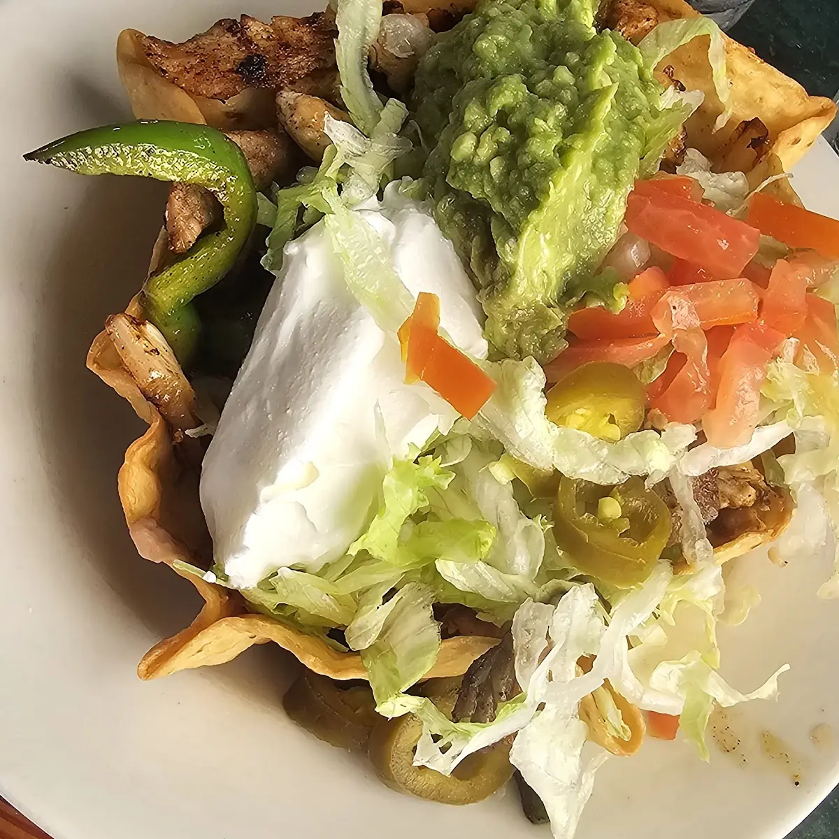 One Taco Carbon Chicken with Rice & Refried Beans