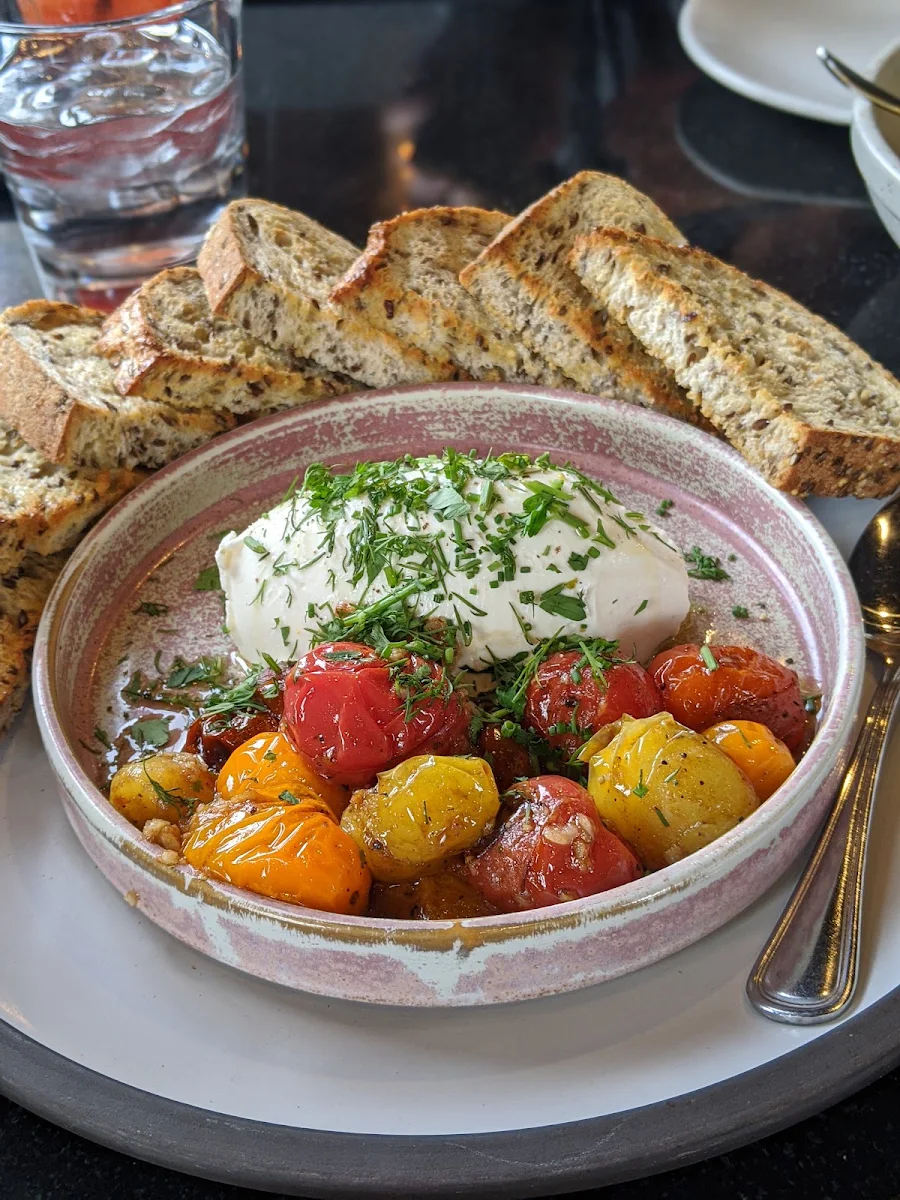 Roasted Tomatoes & Whipped Feta