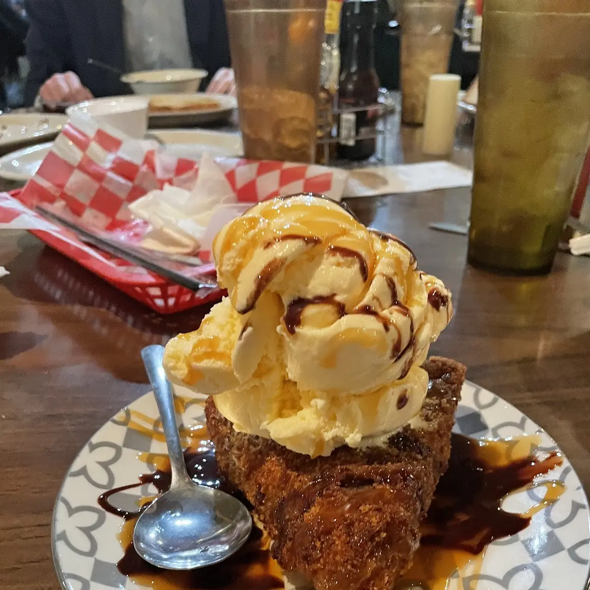Pecan Pie with Ice Cream