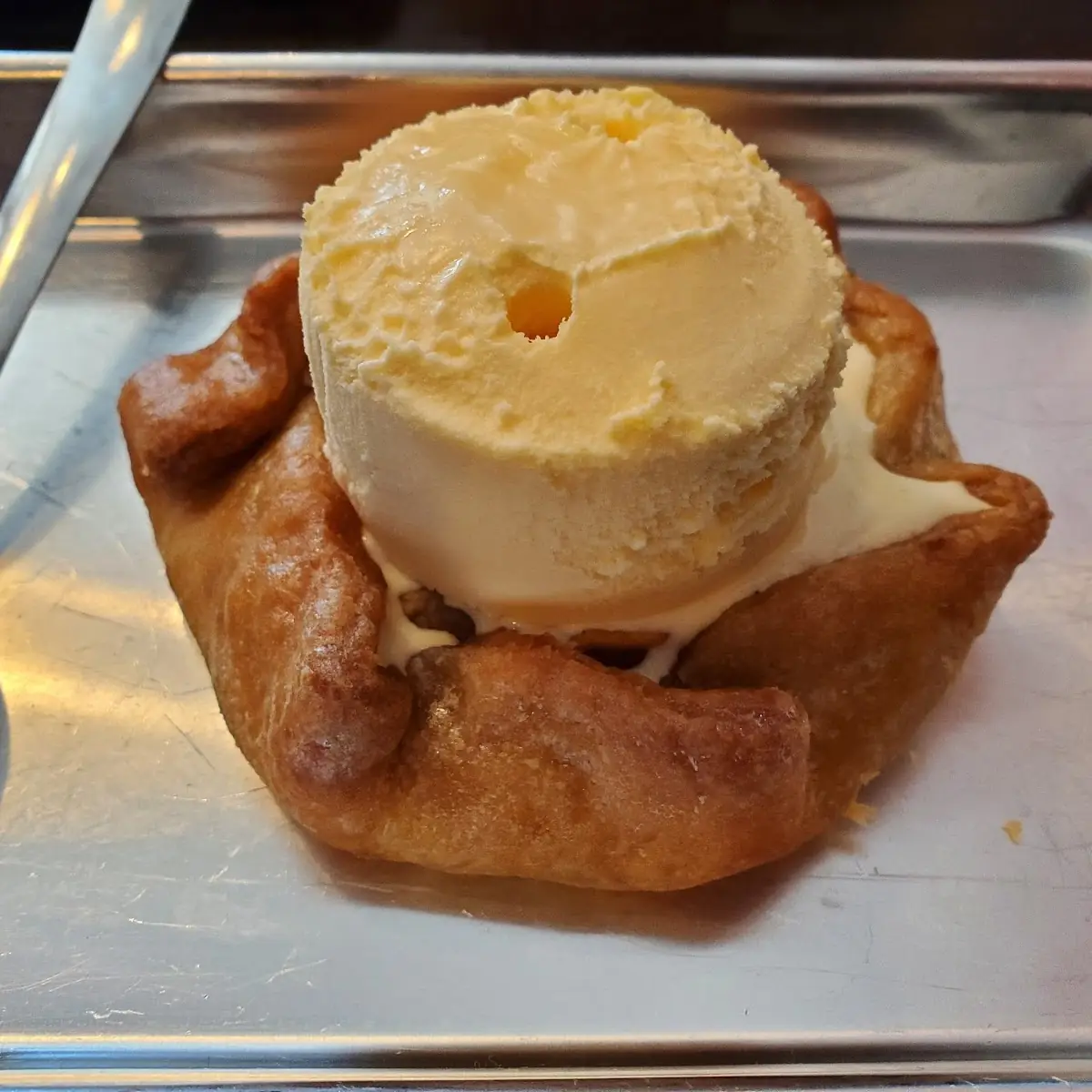Apple Tart with Vanilla Ice Cream