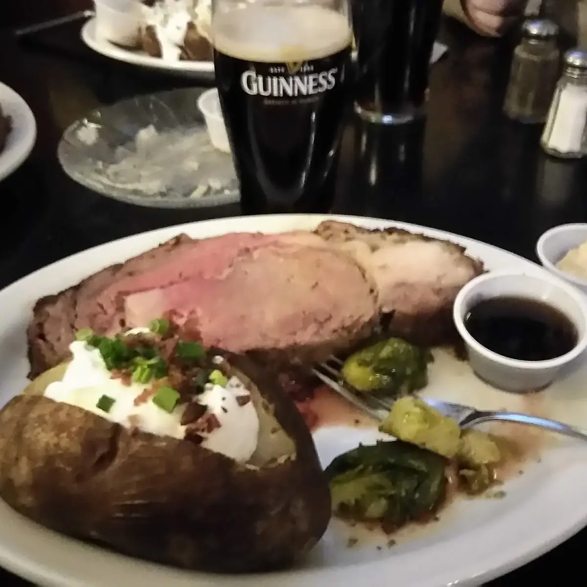 Prime Rib and Baked Potato