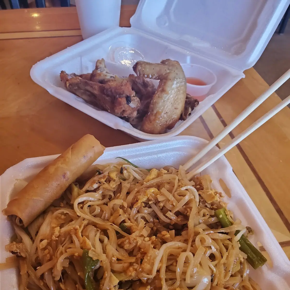 Chicken and Shrimp Pad Thai