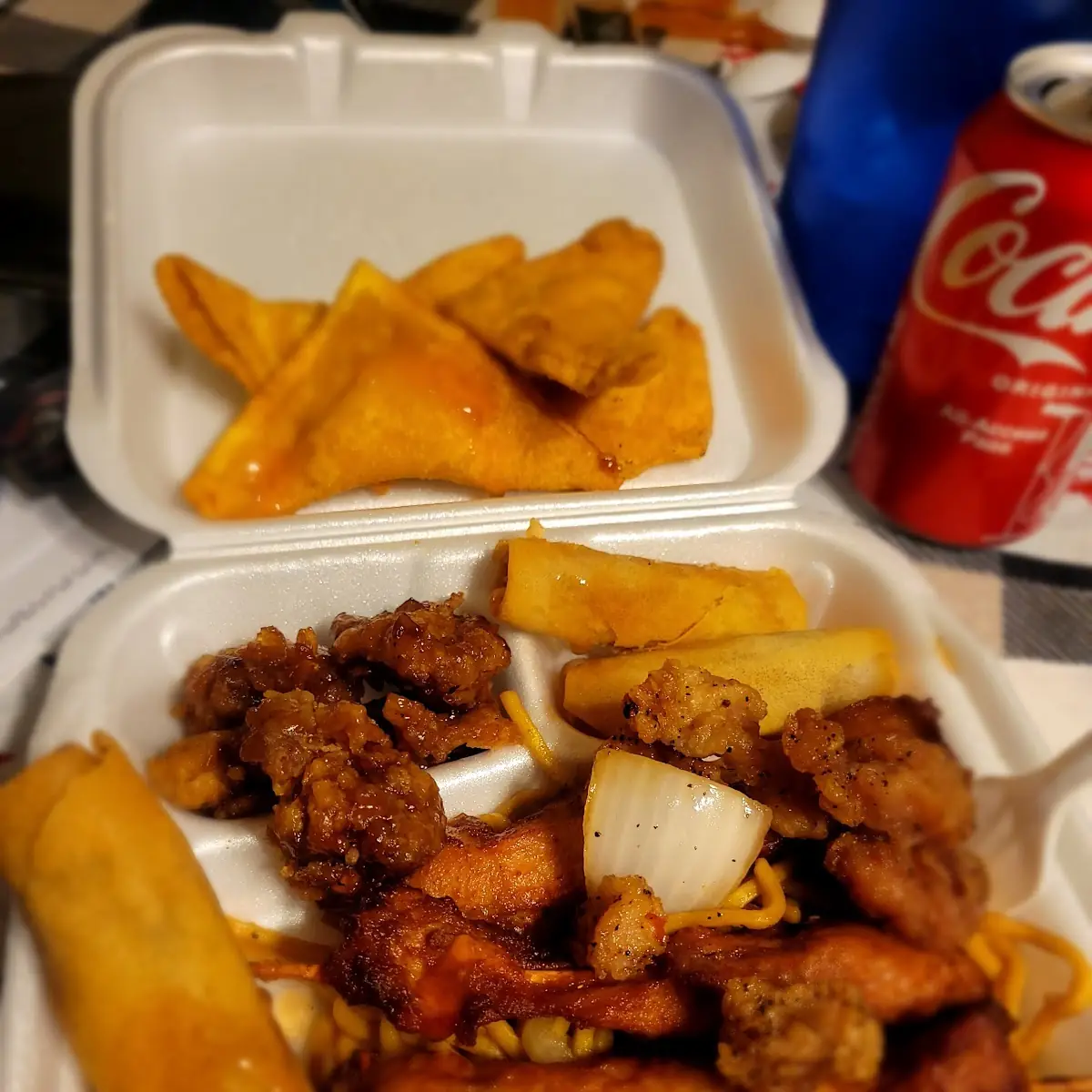 Orange Chicken & Crab Rangoon