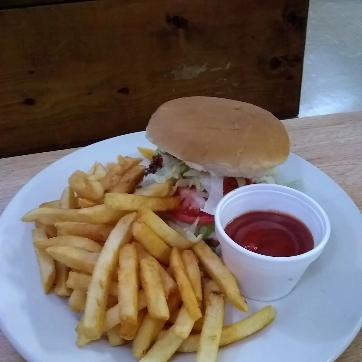 Bacon Cheeseburger and Fries