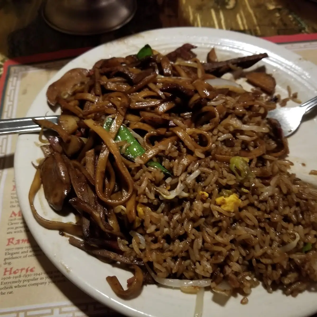 Beef Chow Mein or Chop Suey