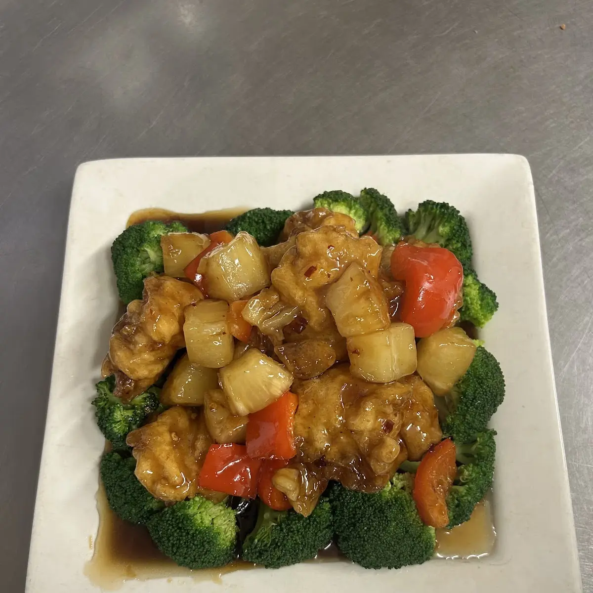 Fried Tofu w Mixed Vegetable