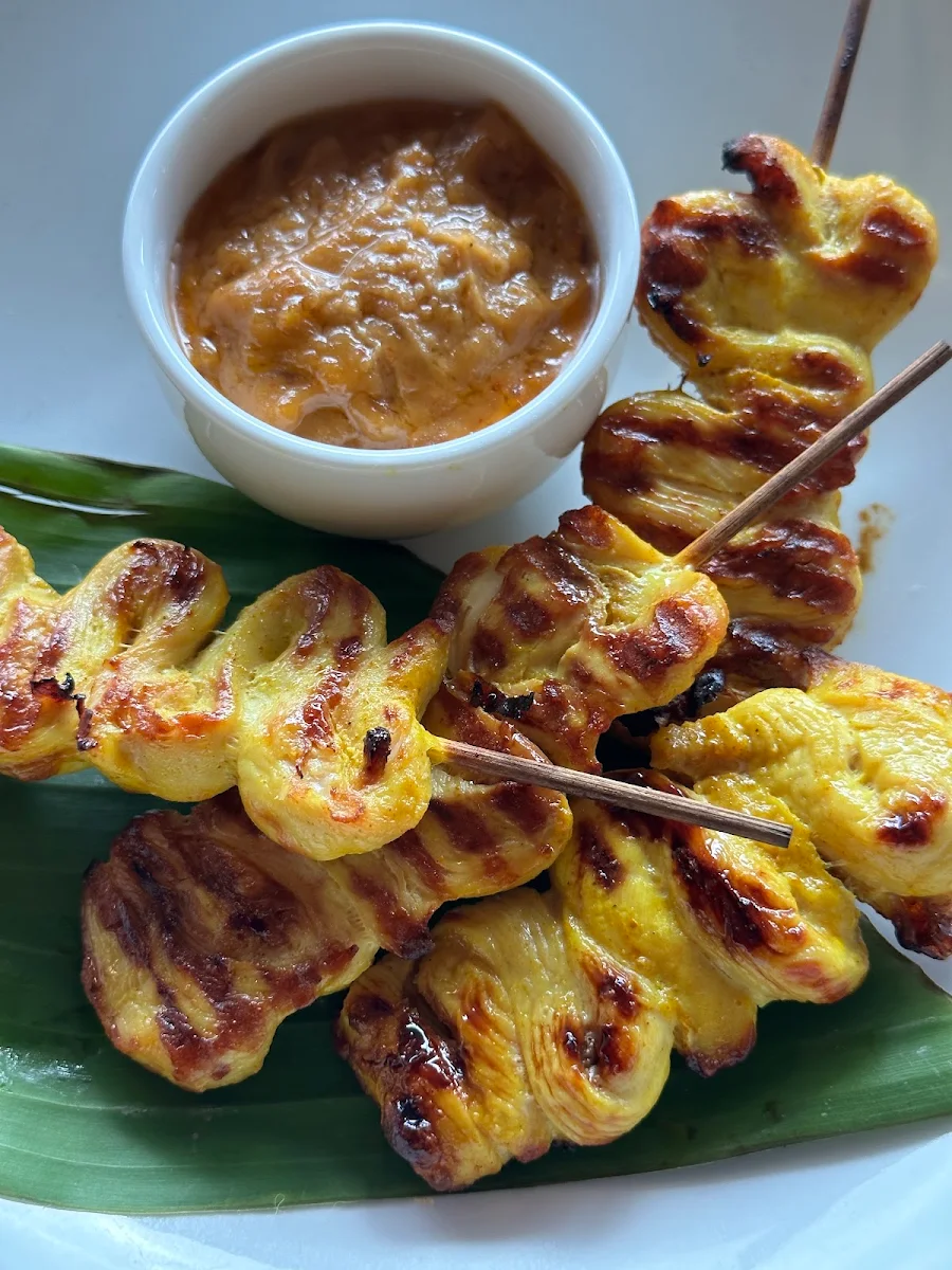 Satay Chicken Skewers, Chim by Hanuman Thai
