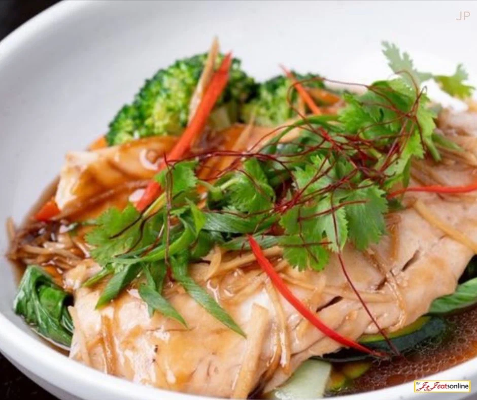 Steamed Wild Snapper with Ginger Soy, Chim by Hanuman Thai
